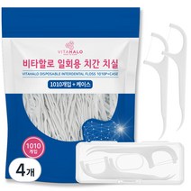 비타할로 일회용 치실 + 케이스, 4개, 1010개입