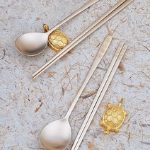 현진 H.jin 수산복해 방짜유기 사랑 수저세트, 방짜유기 사랑 세트, 1세트