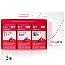 웰니스바이오 홍삼 석류콜라겐 + 쇼핑백, 300ml, 3개