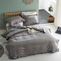 믹스앤매치 자담 순면 호텔식 이불커버, 그레이
