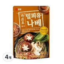 샘표 가쓰오 밀푀유나베 육수, 500g, 4개