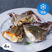 입술 국내산 절단 꽃게 (냉동), 350g, 4개