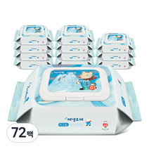 페넬로페 바이탈 플러스 세자린 저자극 아기물티슈 휴대용 캡형, 20매, 72팩