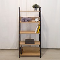 팬물산 이지랙 책장선반 5단, 블랙