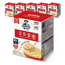 퀘이커 오트밀 오리지널 6p, 180g, 6개