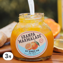 삿갓유통 제주할아버지 수제 감귤잼, 300g, 3개