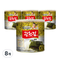 광천김 달인 김병만 재래 캔김, 30g, 8개