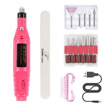 퍼니네일 네일케어 전동드릴 케어 세트, 핑크, 1세트