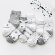 비단길 유아동용 매쉬 오델로 양말 5켤레