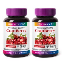 홀리데이즈 크랜베리 영양제, 90정, 2개
