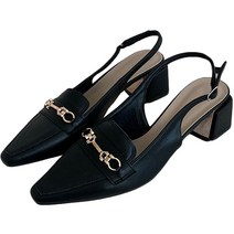 낭만라운지 여성용 링드브린 슬링백 5.8cm