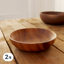 해피홈 우드니 낮은볼 L, 우드, 2개