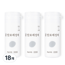 살림소 발포 세정제 텀블러 클리너, 40g, 18개