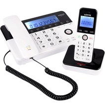 [엘지키폰전화기] 롯데전자 디지털 유무선 전화기 화이트, LSP-712