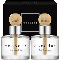 코코도르 우드볼 차량용디퓨저 50ml 2개입, 핑크그레이프프룻, 1세트