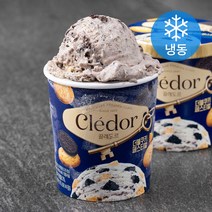 끌레도르 더블쿠키 페스티벌 파인트 아이스크림 (냉동), 474ml, 1개