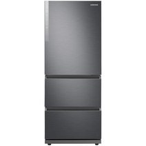 삼성전자 김치플러스 3도어 냉장고 328L 방문설치, 리파인드 이녹스, RQ33B71G3S9
