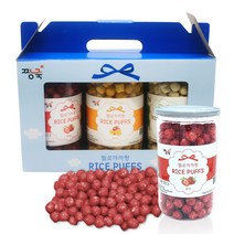 짱죽 헬로 까까짱 라이스 퍼프 유아 쌀과자 C세트, 딸기, 망고, 바나나, 1세트