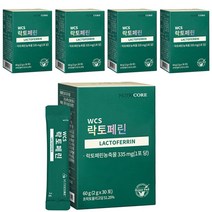 뉴트리코어 WCS 락토페린 60g, 30포, 5개