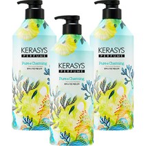 케라시스 퍼퓸 샴푸 퓨어 앤 차밍, 980ml, 3개