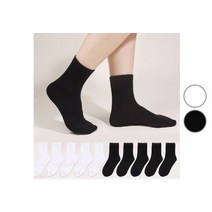 두발로 여성용 프리미엄 데일리 밴딩 중목 양말 10켤레