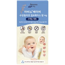 아비노베이비 수딩 릴리프 립 & 페이스 밤, 4g, 3개입