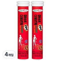 에버틴 다이어트톡 발포다이어트 가르니시아 석류맛, 73.8g, 4개입