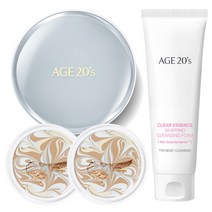 에이지투웨니스 시그니처 에센스 커버 팩트 마스터 벨벳 케이스 + 리필 14g x 2p + 클렌징 폼 80ml, 13호, 1세트