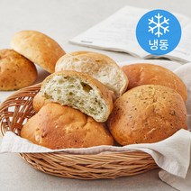 야미요밀 정성가득 채식 백미 모닝빵 + 곤드레나물 쌀모닝빵 세트 450g (냉동), 1세트