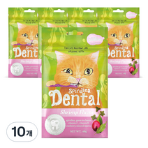캣템 스피루리나 고양이 덴탈 간식 60g, 쉬림프, 10개