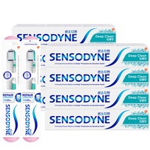센소다인 딥클린 치약 113g x 8p + 리페어 프로텍트 칫솔 2p, 1세트