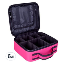 메이크업 화장품 속눈썹 반영구 소형가방, 핑크, 6개