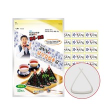 광천김 달인 김병만의 삼각김밥용 무조미김 50p + 삼각틀, 50g, 1개