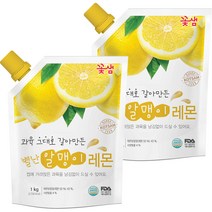꽃샘식품 별난 알맹이 레몬차, 1kg, 2개