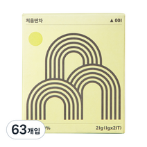 대한다업 처음딴차 녹차, 1g, 63개입