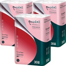 한예지 고평량 프리미어 롤화장지 30m, 30롤, 3팩