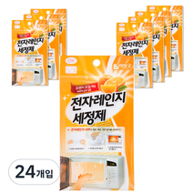 리빙굿 전자레인지 세정제, 15g, 24개입