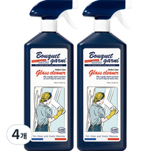 부케가르니 퍼펙트 클리어 유리 세정제, 4개, 750ml