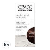 케라시스 단백질 크림 염모제 120g, 초코브라운, 5개