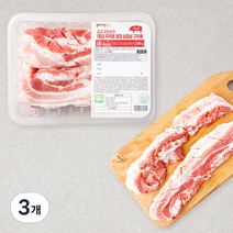 곰곰 무항생제 1등급 두꺼운 칼집 삼겹살 구이용 (냉장), 500g, 3개