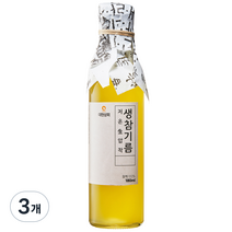 대현상회 저온압착 생참기름, 3개, 180ml