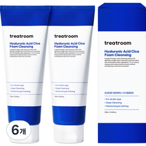 트리트룸 히알루론산 시카 저자극 폼 클렌징, 155ml, 6개