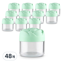 할로뷰티 장미캡 미니 크림공병 20g, 48개, 그린