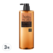 미쟝센 헤어 앤 스칼프 두피 앤 모발손상 케어 샴푸, 3개, 750ml