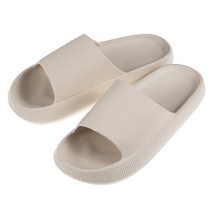 베이스알파에센셜 eva 쿠션 슬리퍼 실내화, 베이지
