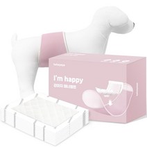 베베페페 강아지 아임해피 리필용 기저귀 10p   매너벨트 핑크 세트, 1세트, 소형