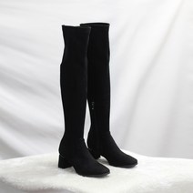 아마란 스웨이드 스판 니하이 롱부츠