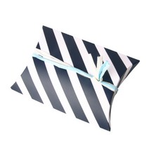 인디케이 반달 상자 소, 네이비 스트라이프, 40개입