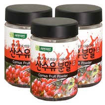 자연지인 산수유 분말 프리미엄 용기형, 3개, 150g