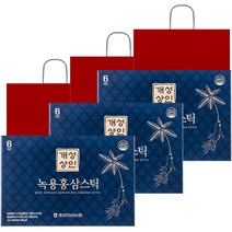 개성상인 녹용 홍삼 스틱 30개입 + 쇼핑백, 300ml, 3세트